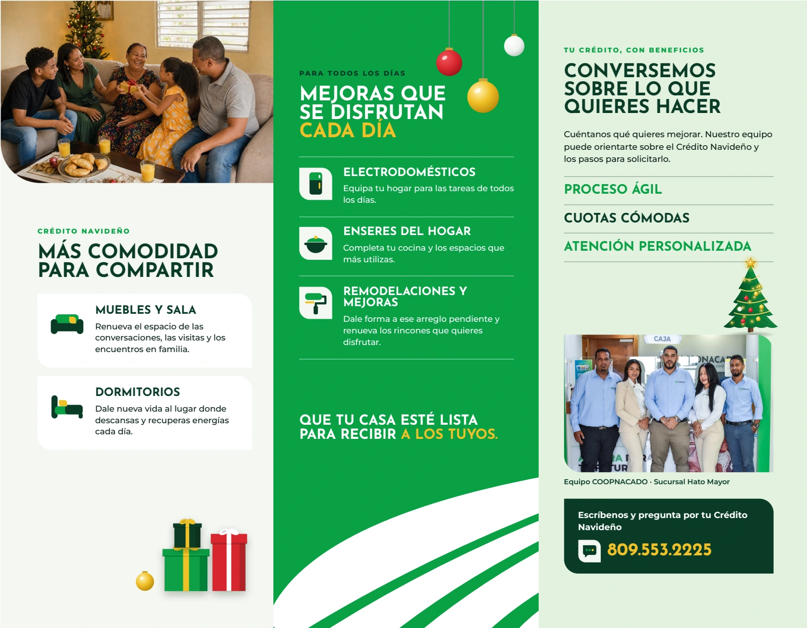 COOPNACADO — Crédito navideño · Cara interior