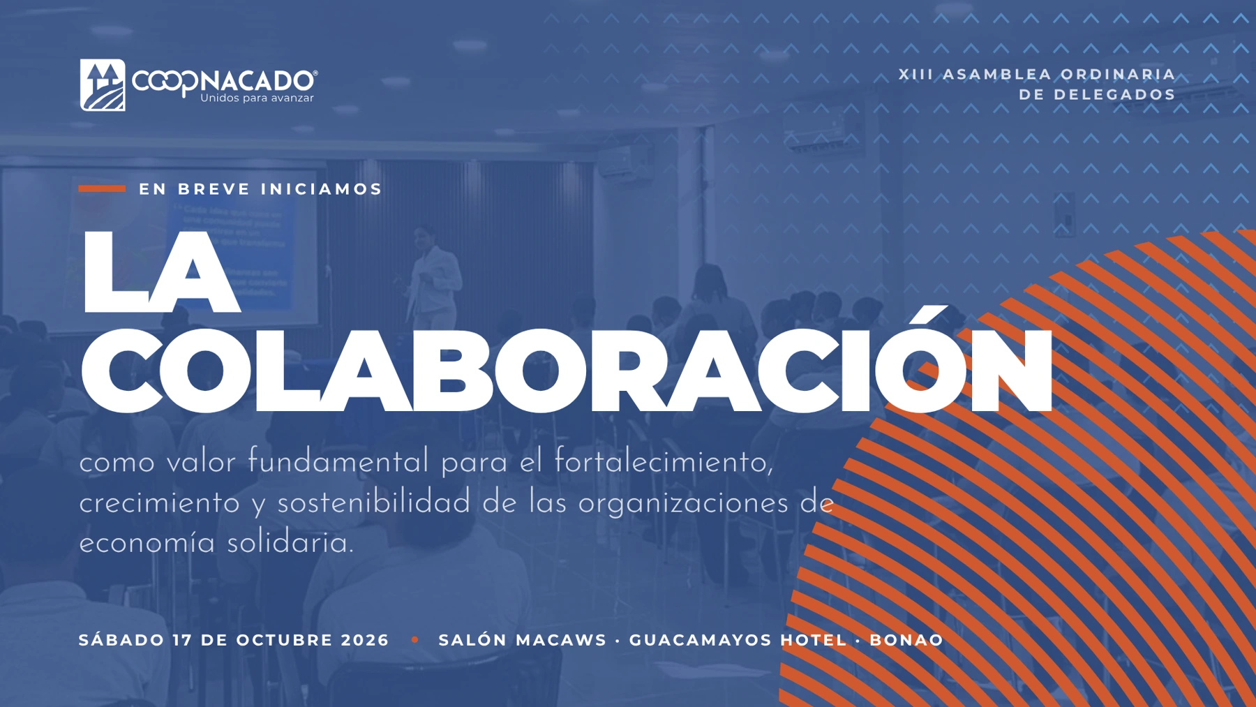 COOPNACADO — Apertura · Pantalla de sala