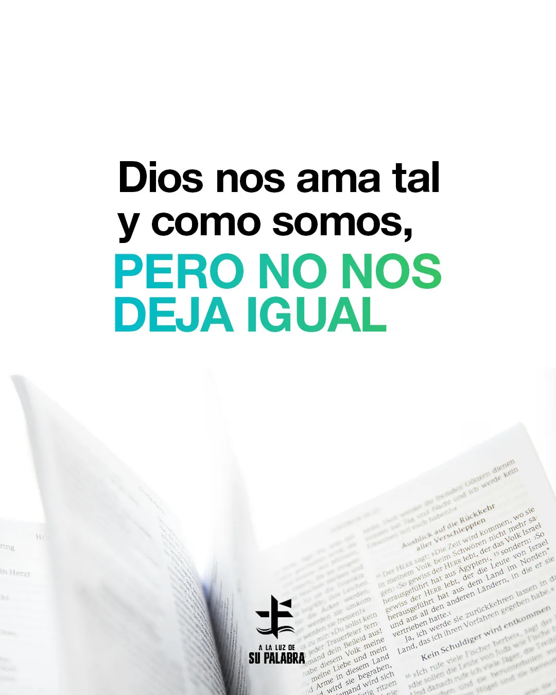 A la Luz de Su Palabra — Pieza para redes