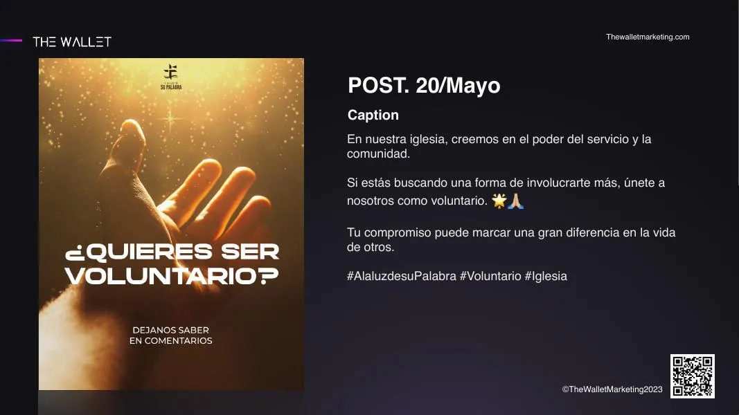 A la Luz de Su Palabra — Pieza para redes