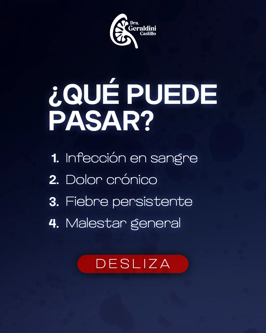 Dra. Geraldini Castillo — Pieza para redes