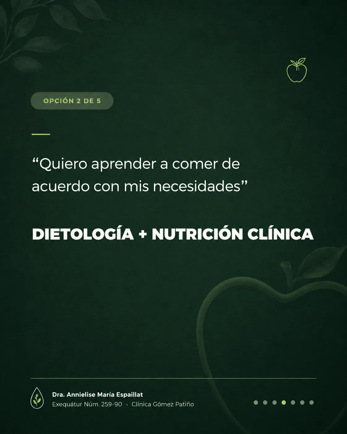 Dra. María — Pieza para redes
