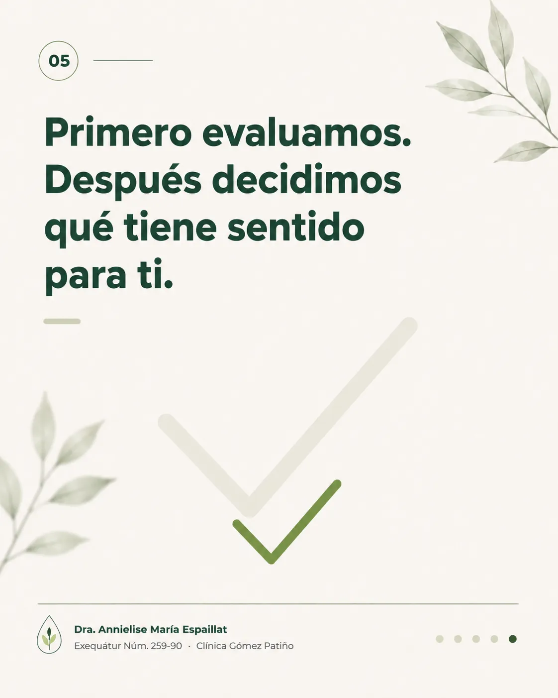 Dra. María — Pieza para redes