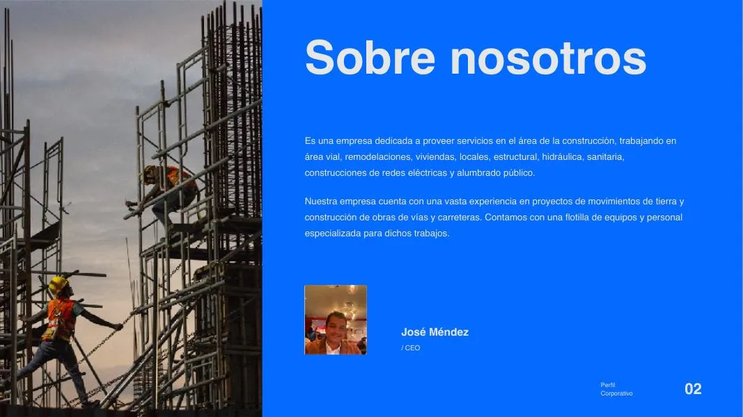 J. Méndez Construcciones — Identidad