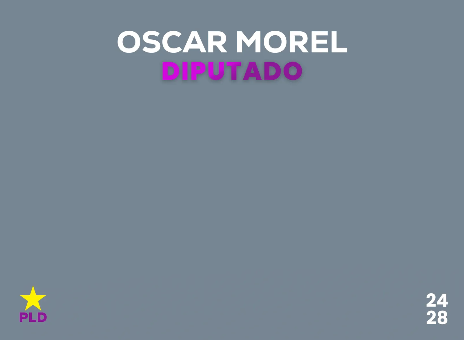 Oscar Morel — Identidad