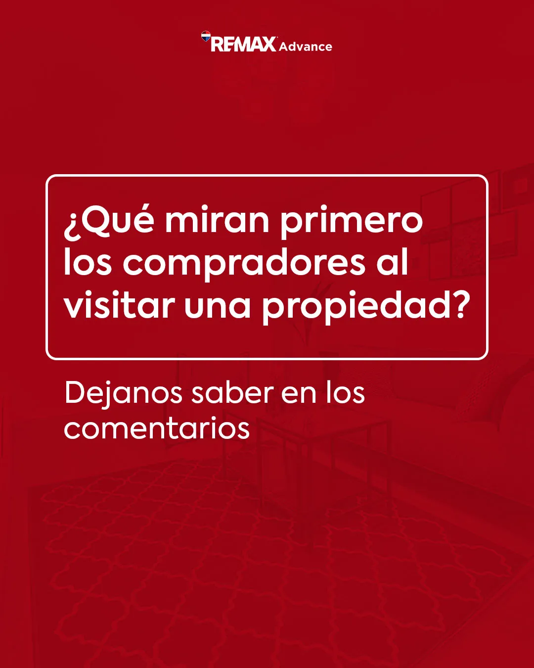 RE/MAX Advance — Pieza para redes