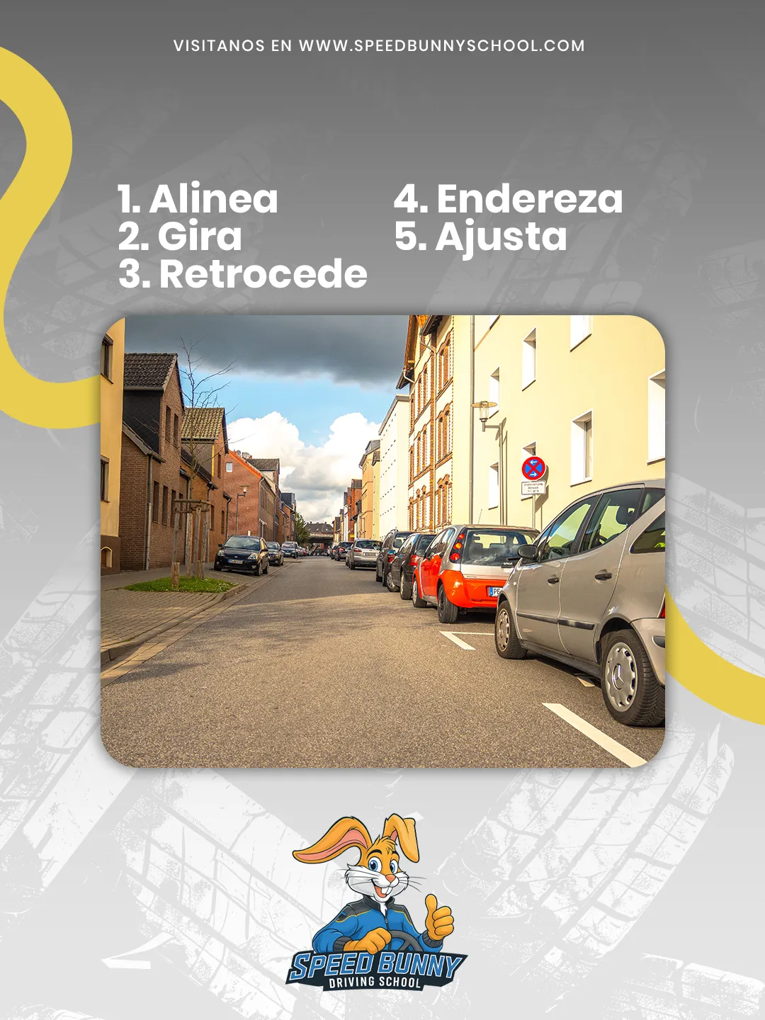 Speed Bunny Driving School — Pieza para redes