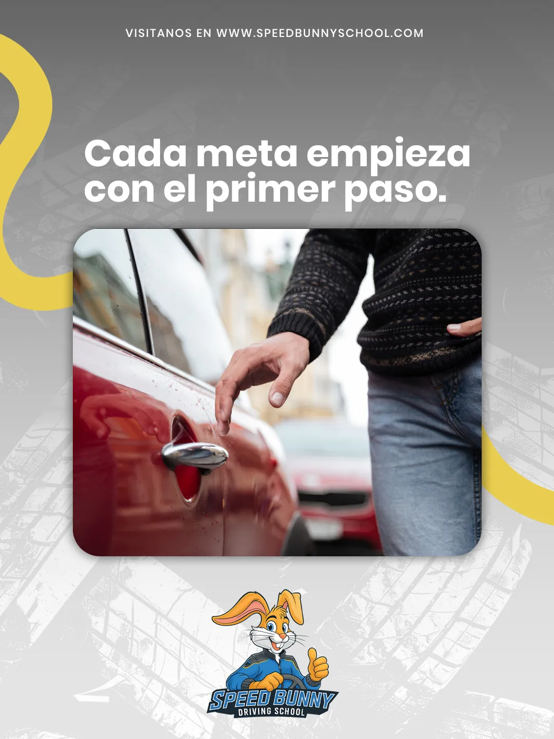 Speed Bunny Driving School — Pieza para redes
