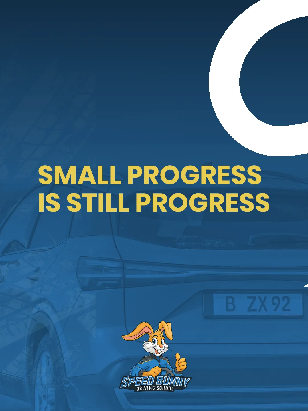 Speed Bunny Driving School — Pieza para redes