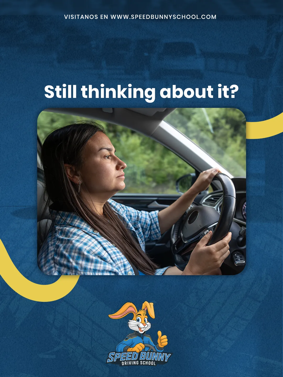 Speed Bunny Driving School — Pieza para redes