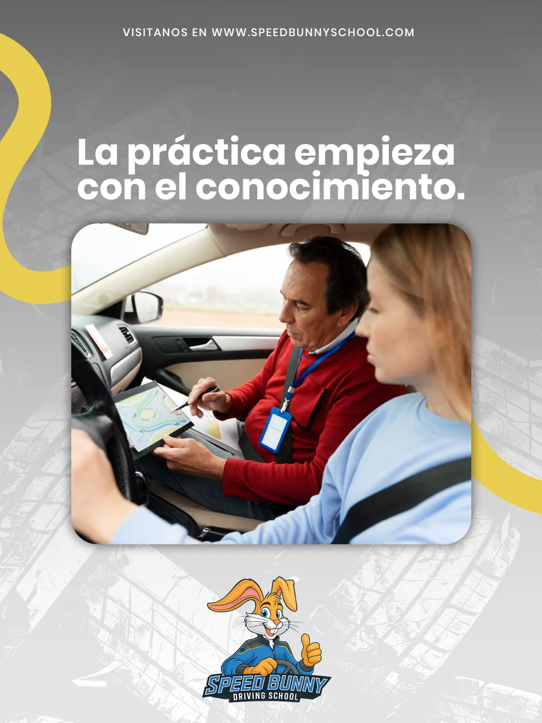 Speed Bunny Driving School — Pieza para redes