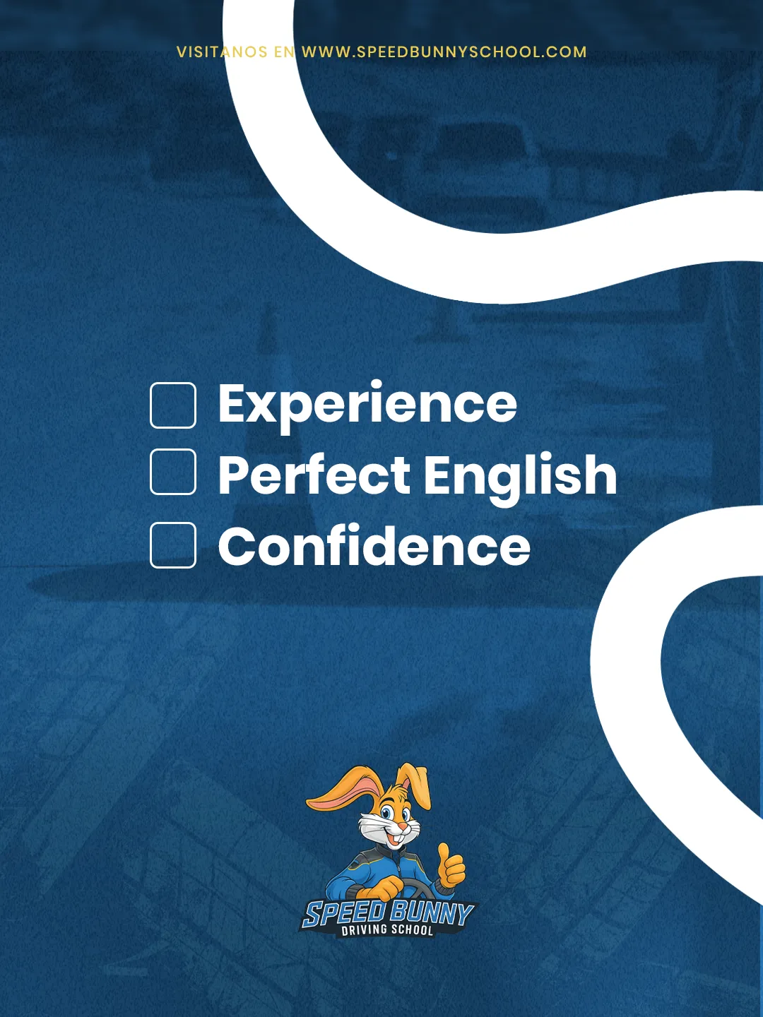 Speed Bunny Driving School — Pieza para redes