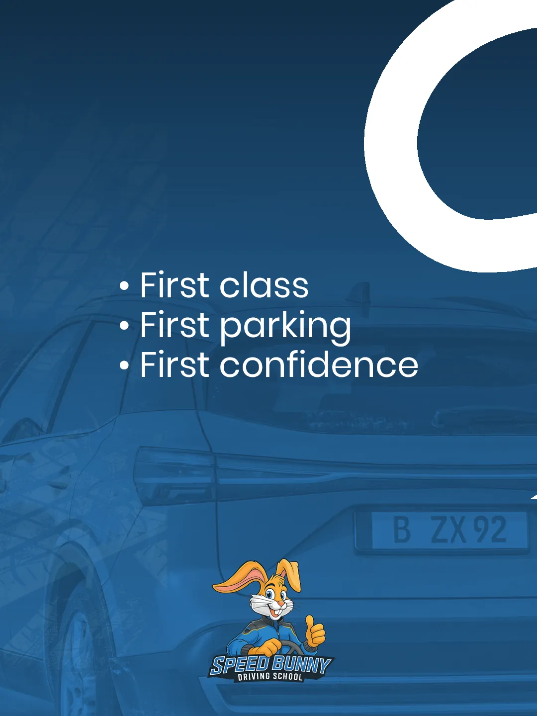 Speed Bunny Driving School — Pieza para redes