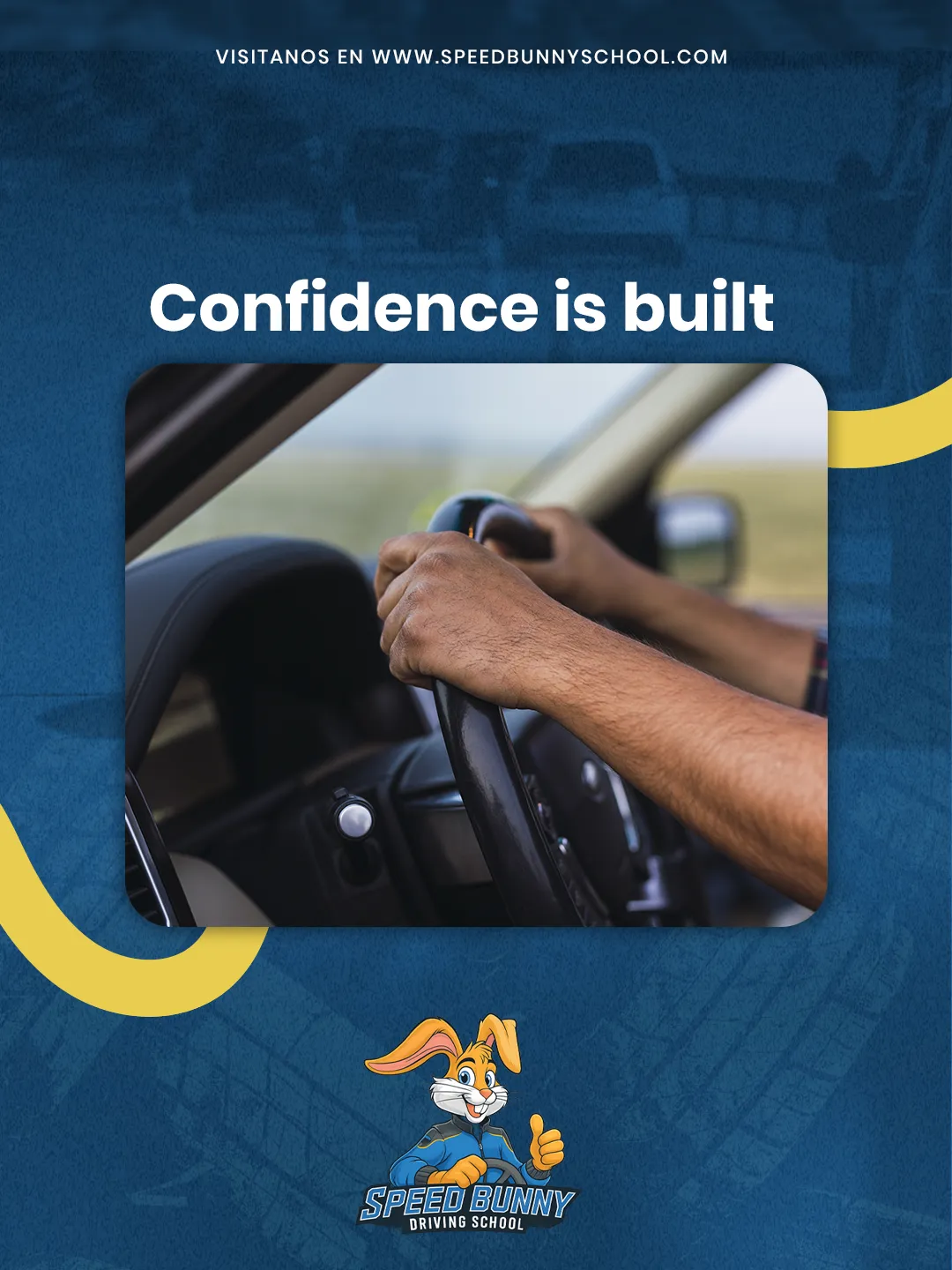 Speed Bunny Driving School — Pieza para redes