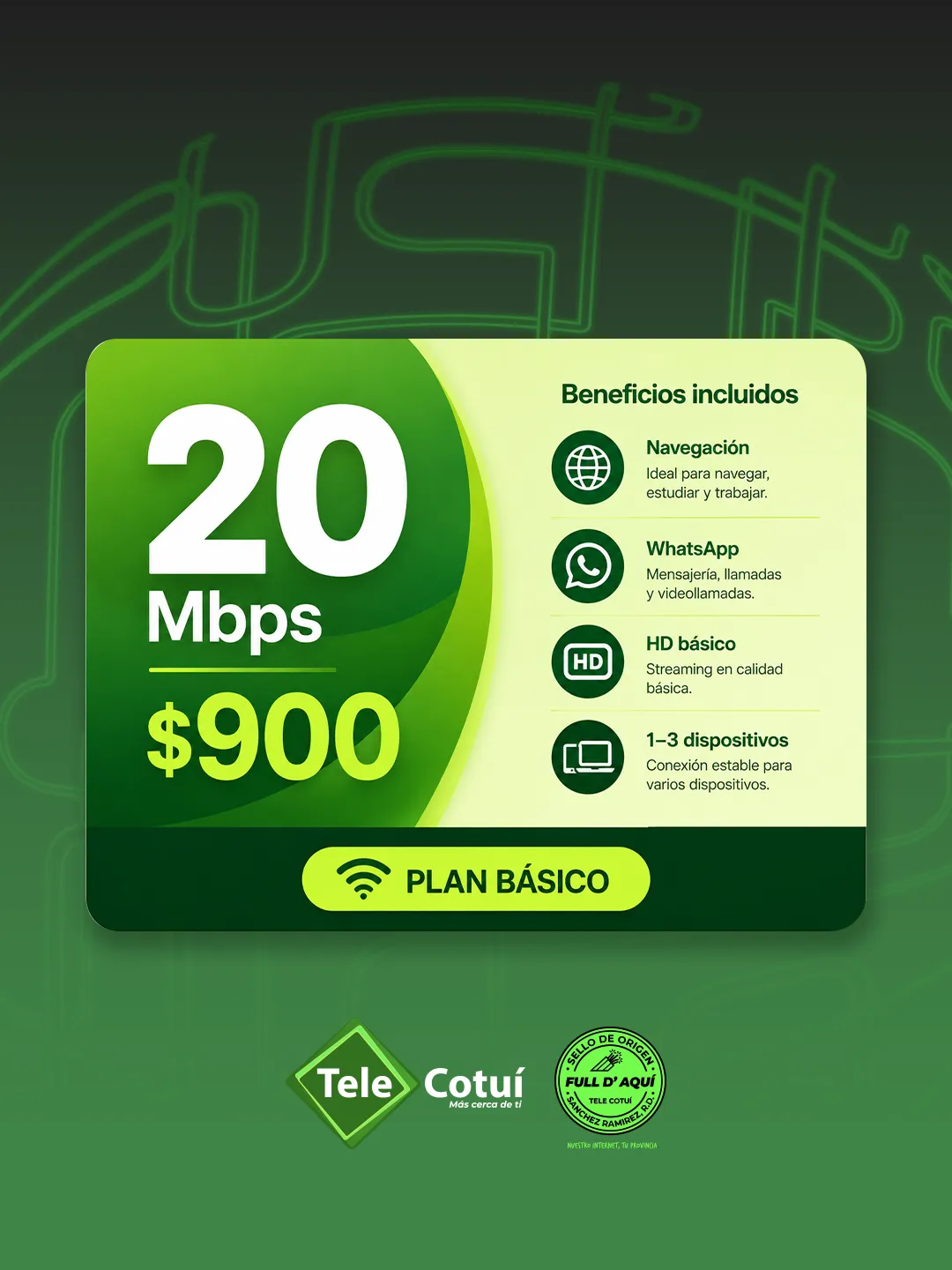 Telecotuí — Pieza para redes
