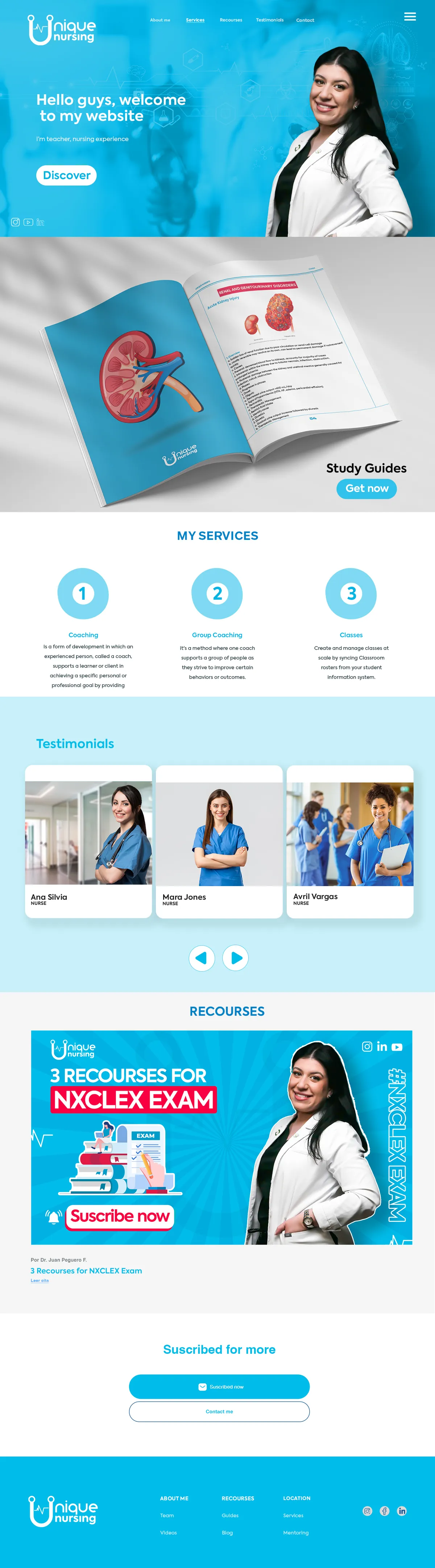 Unique Nursing — Website