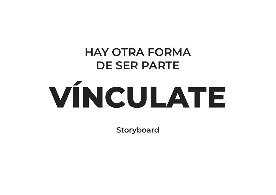 Vincúlate — Pieza para redes