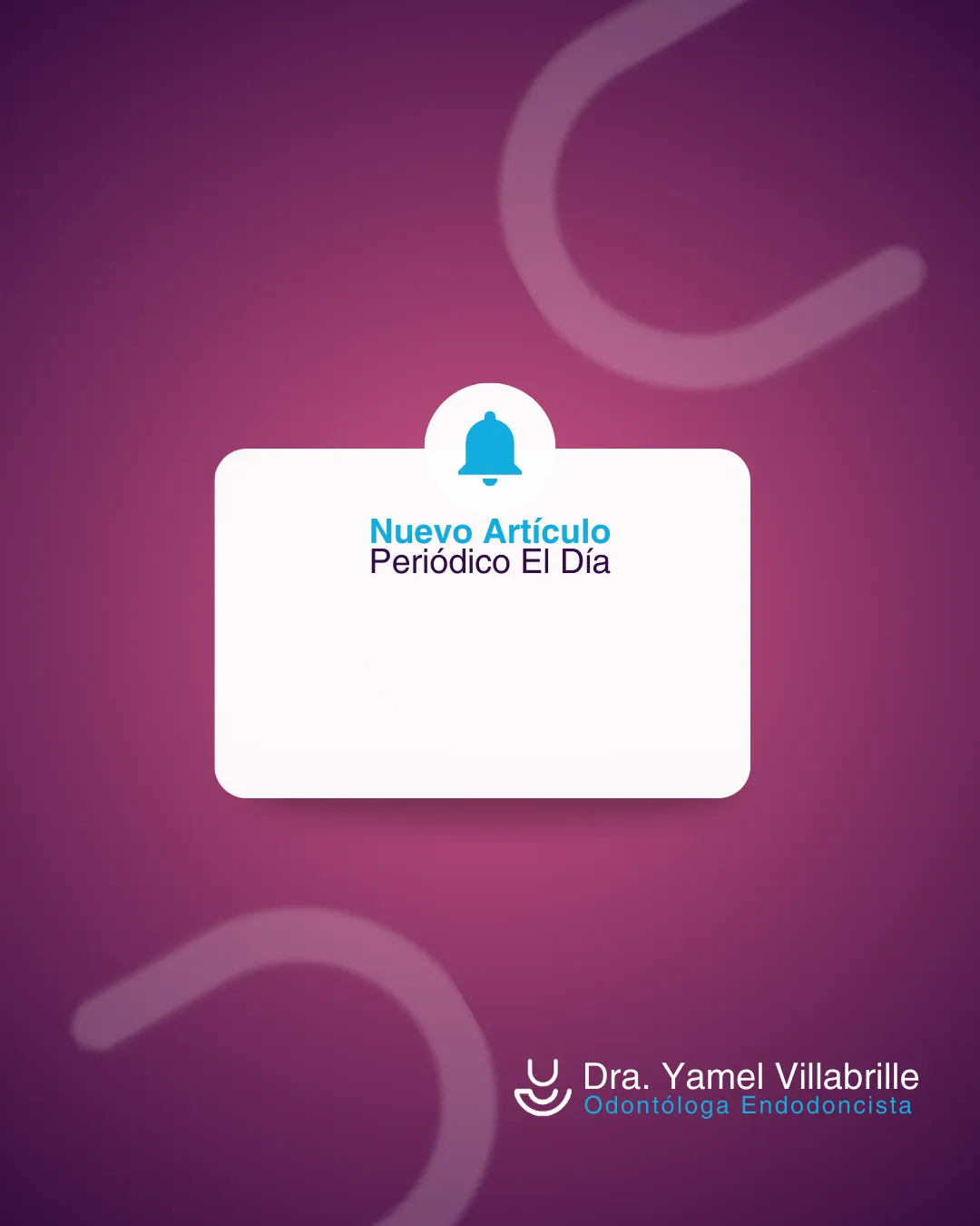 Dra. Yamel Villabrille — Pieza para redes