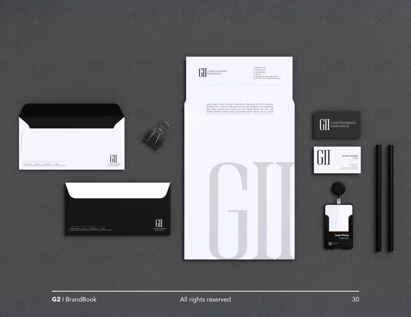 Constructora G2 — Sistema de papelería · Visualización de aplicación