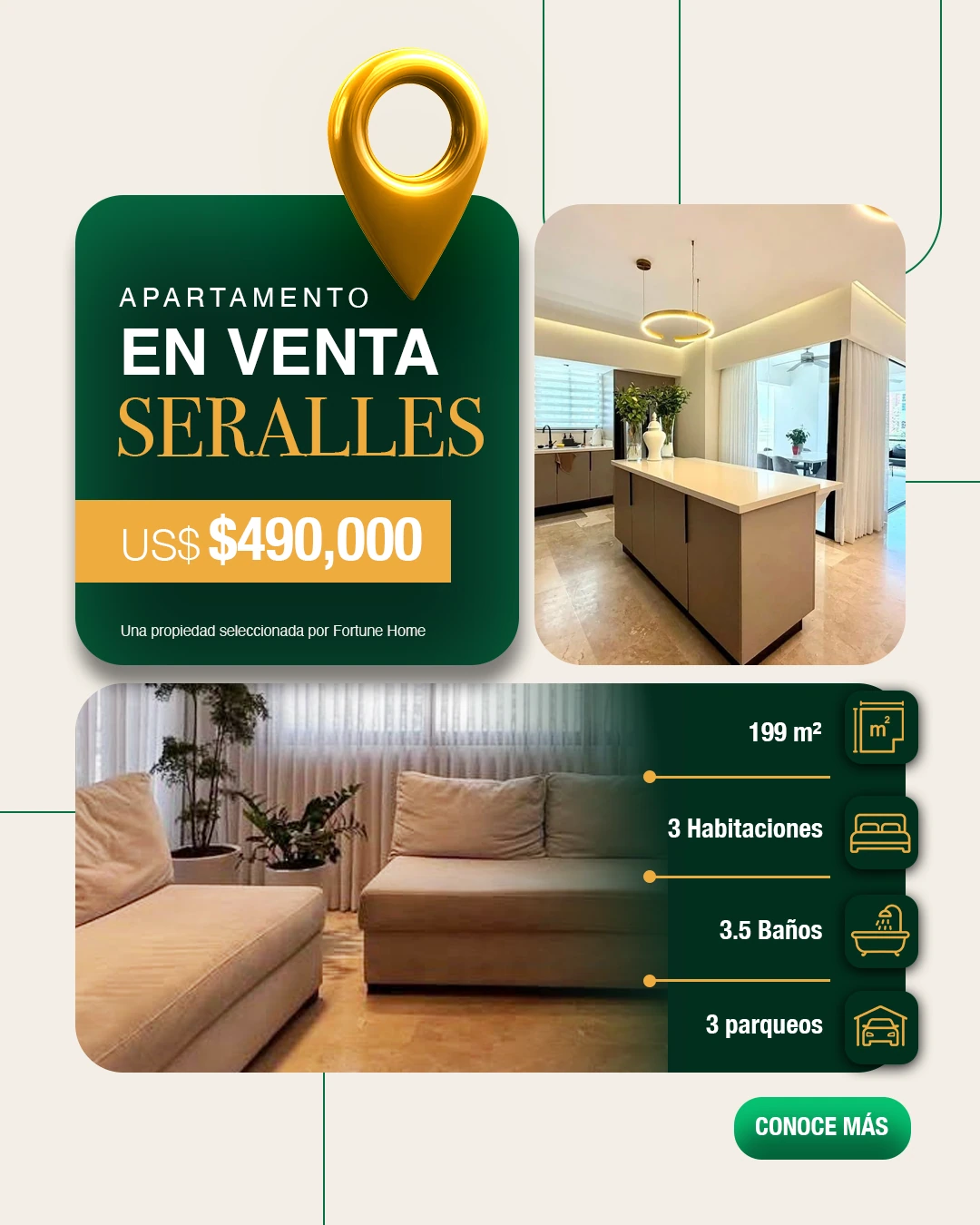 Fortune Home — Portada · Aplicación de contenido