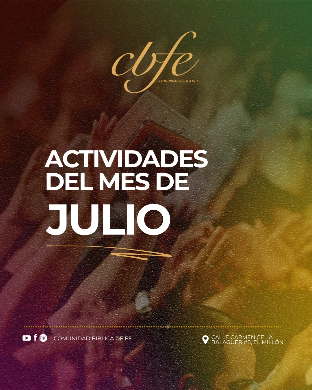 Comunidad Bíblica de Fe — Portada · Aplicación de contenido