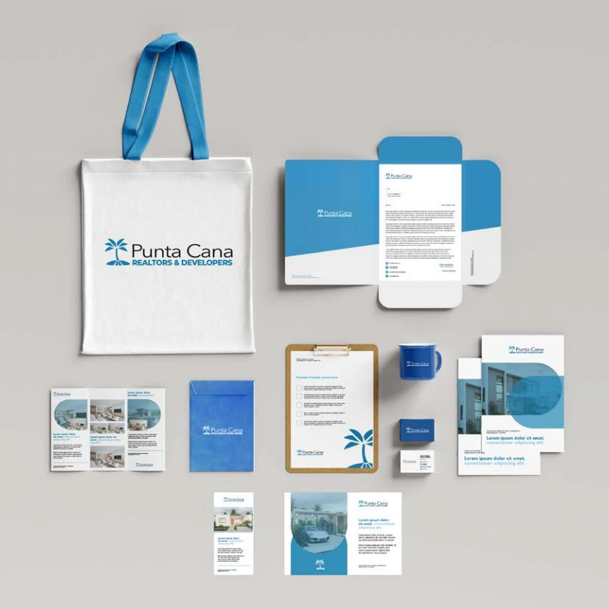 Punta Cana Realtors & Developer — Aplicaciones del brandbook · Lámina 12