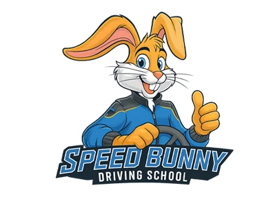 Speed Bunny Driving School — Identidad visual · Versión de la firma
