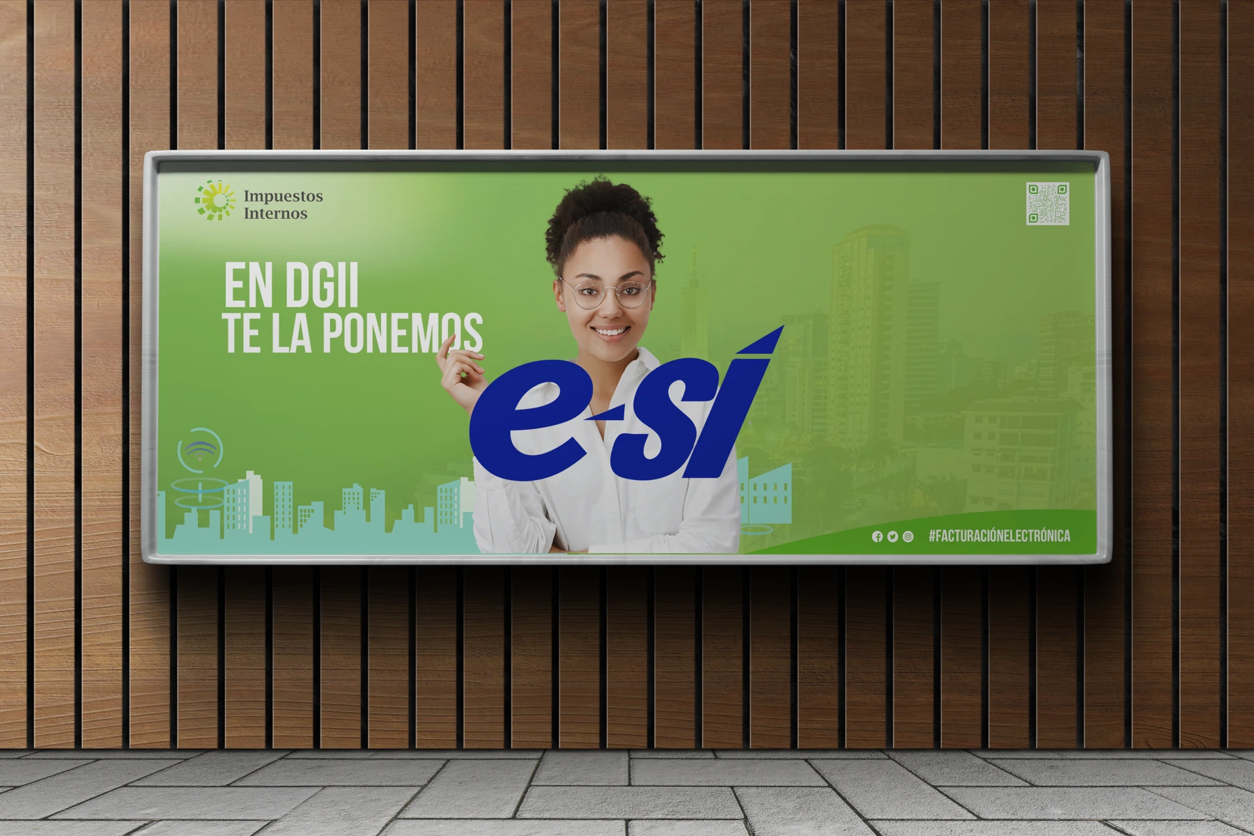 DGII — Aplicación de marca · visualización de diseño