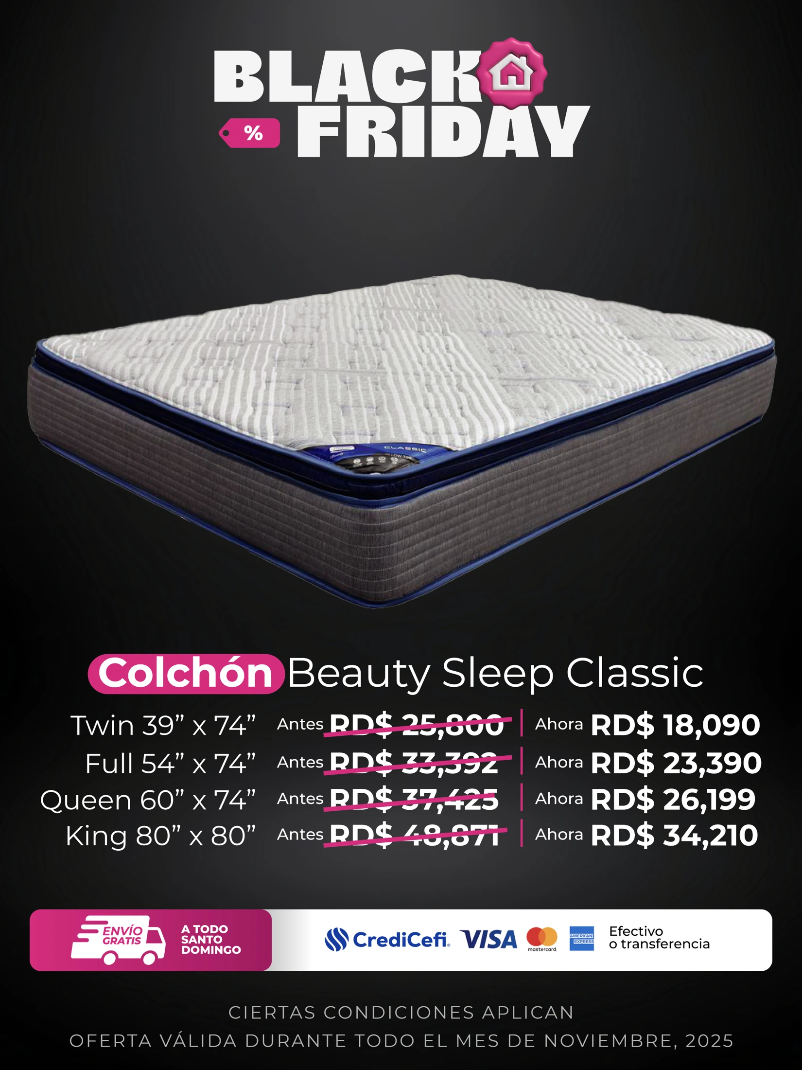 Hogar Plus — Pieza original · COLCHON BEAUTY SLEEP CLASSIC