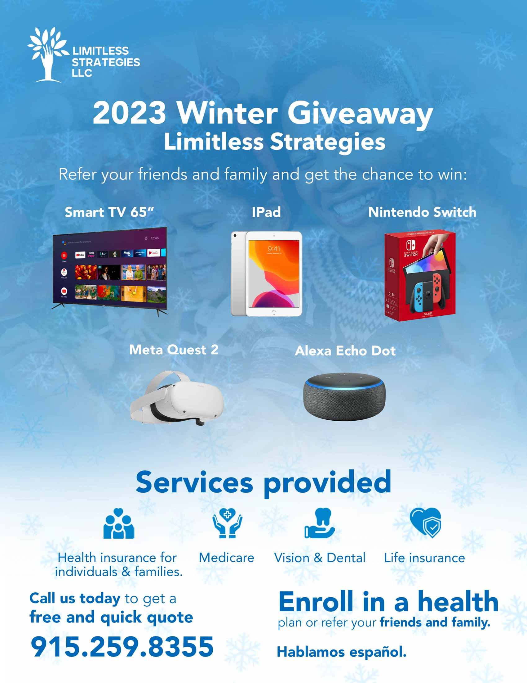 Limitless Strategies — Pieza original · FLYER DE LIMITLESS