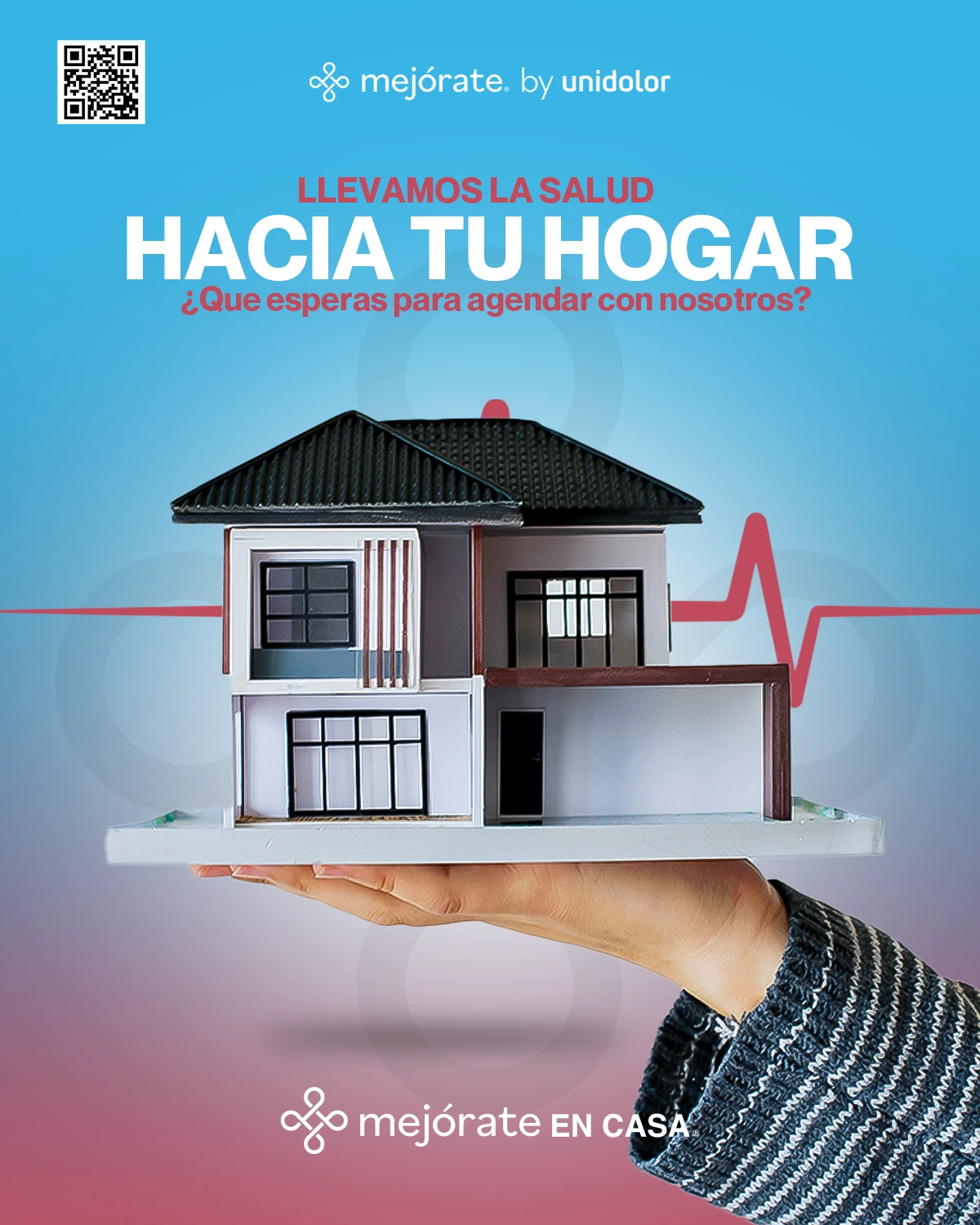 Mejórate en Casa — Pieza original · FLYER MEJORATE EN CASA