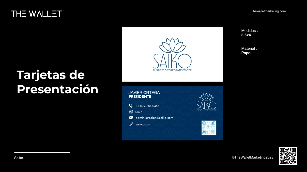 SAIKO — Tarjetas de presentación