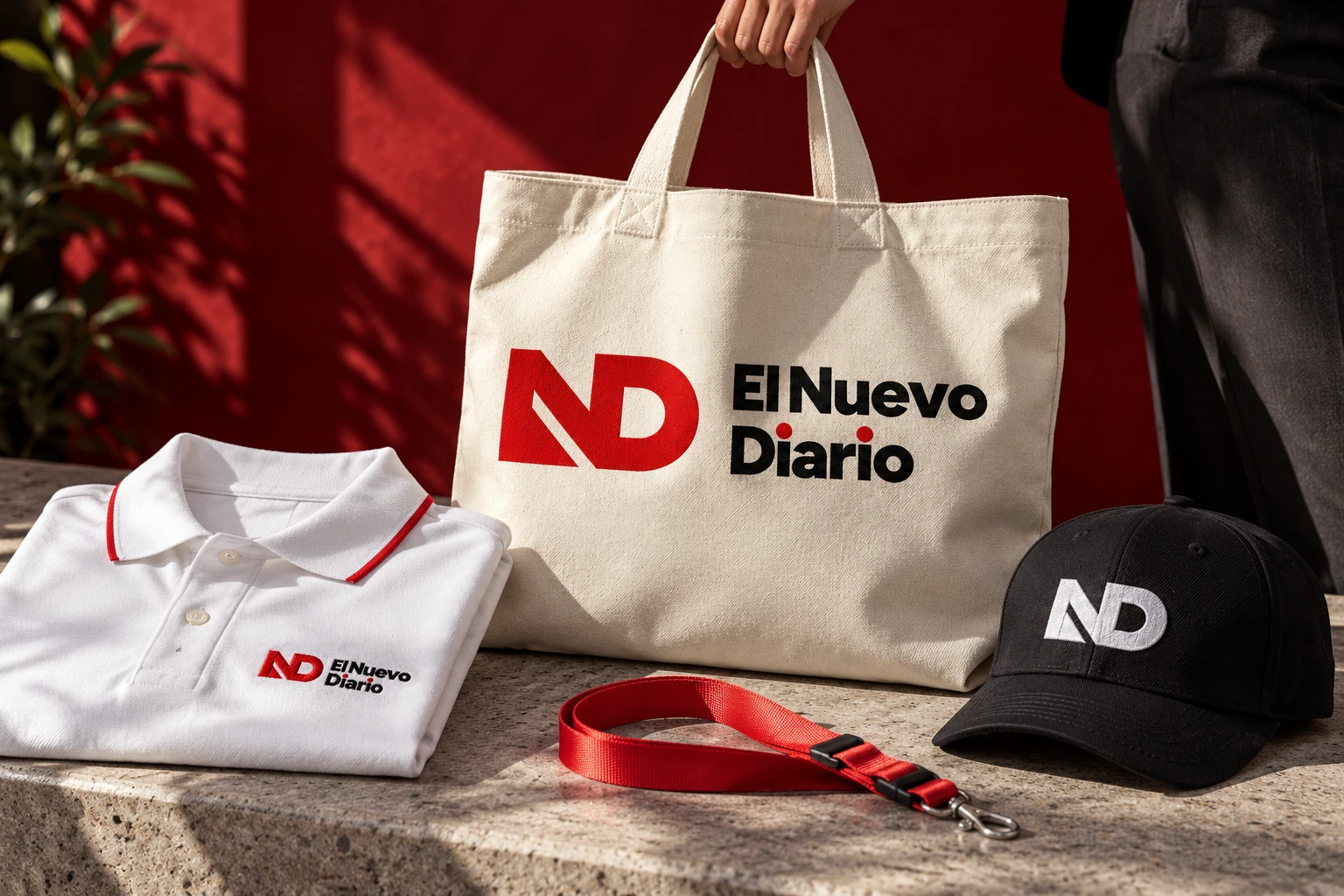 El Nuevo Diario — Textiles · mockup