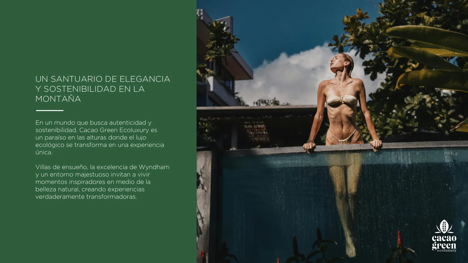 Cacao Green Ecoluxury — Presentación del destino