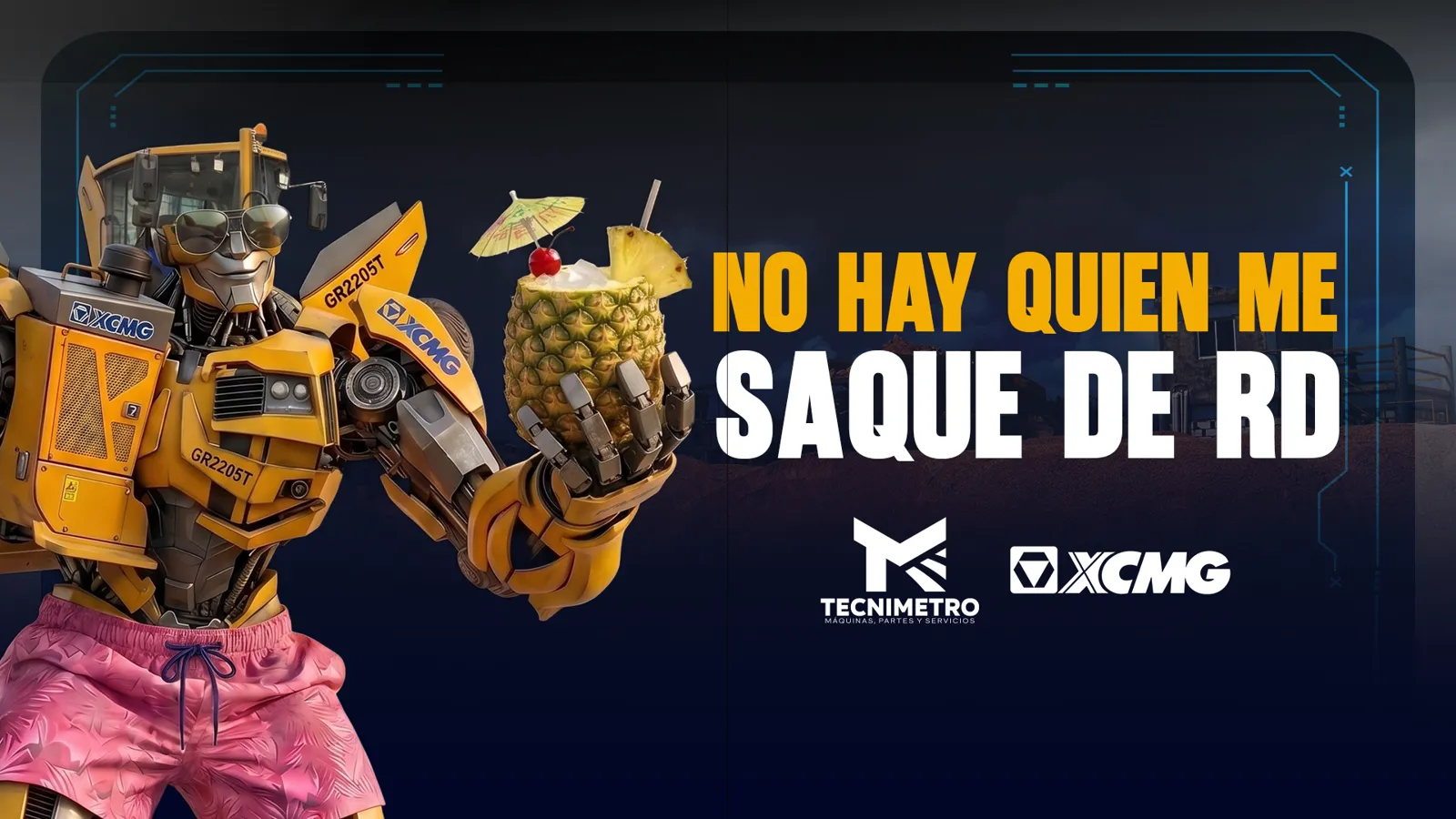 Tecnimetro — Arte clave · robot XCMG