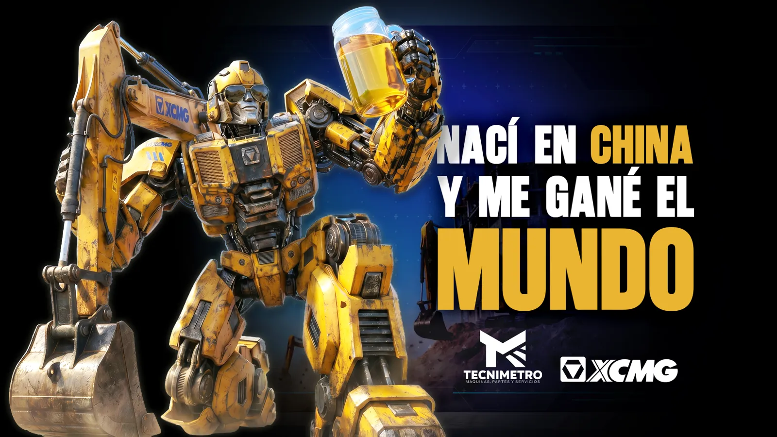 Tecnimetro — Arte clave · robot XCMG