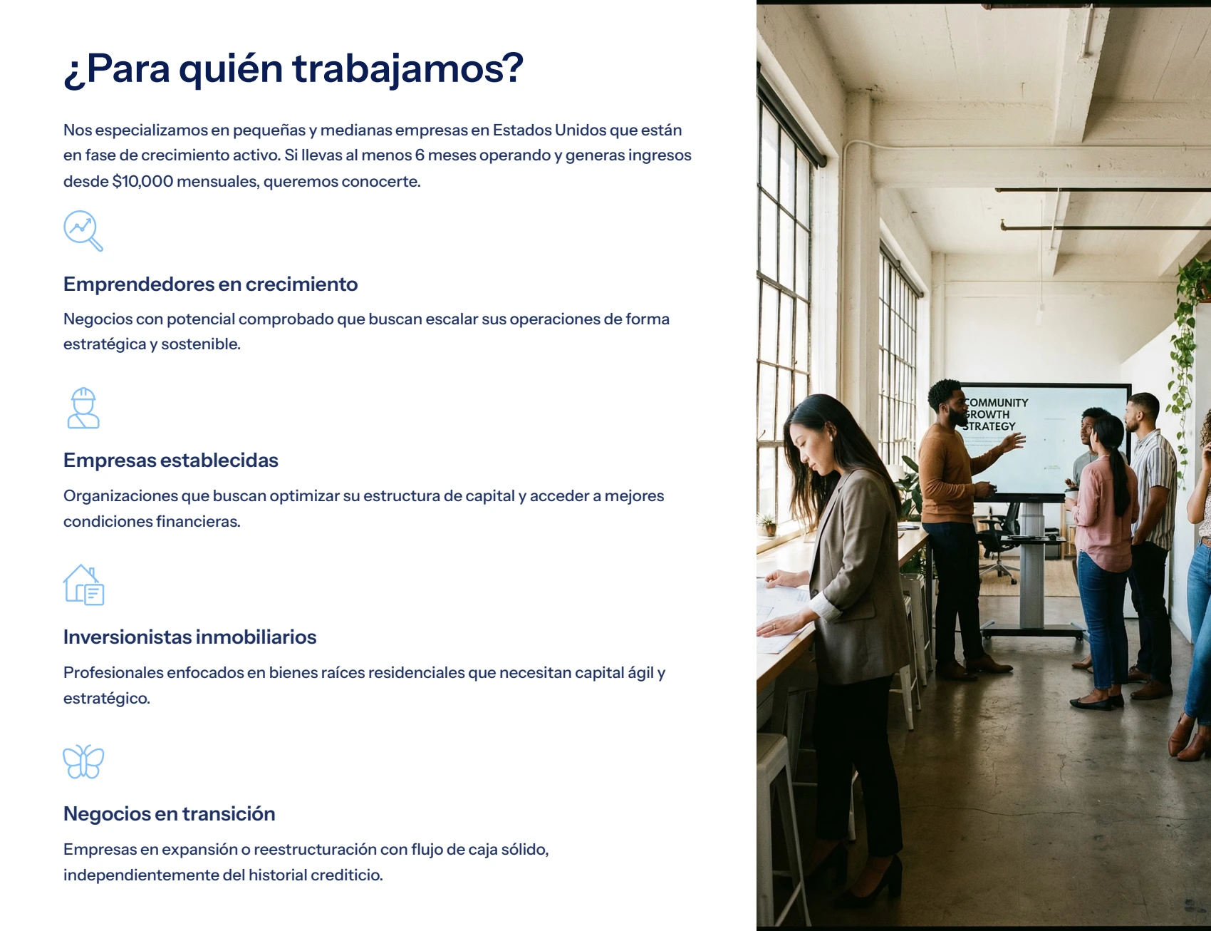 Financore Solutions — Perfil del cliente