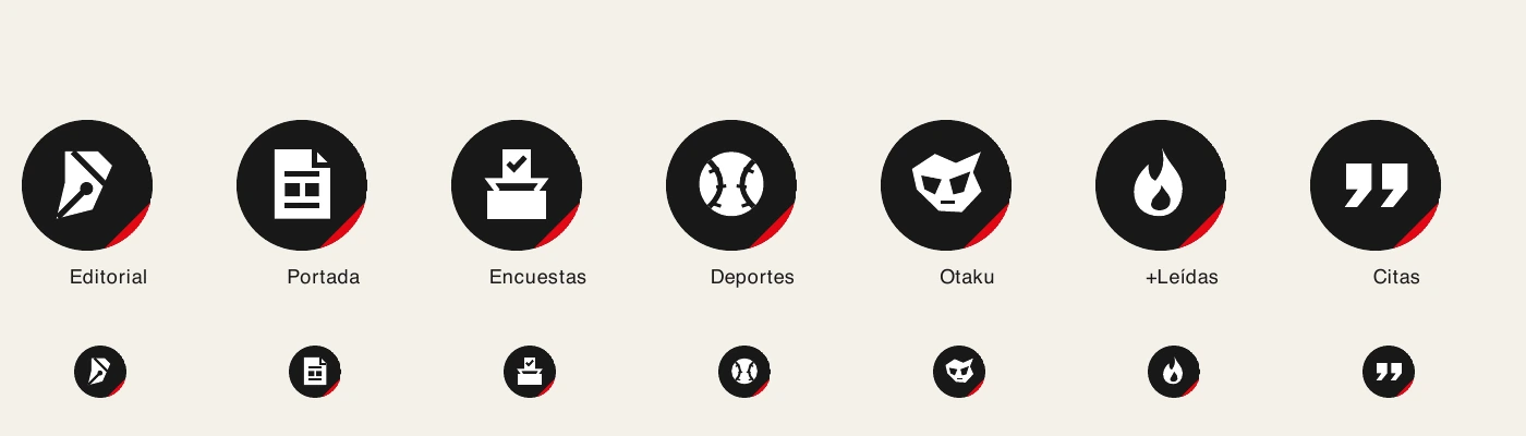 El Nuevo Diario — Destacadas v16 · propuesta de iconografía para Instagram.