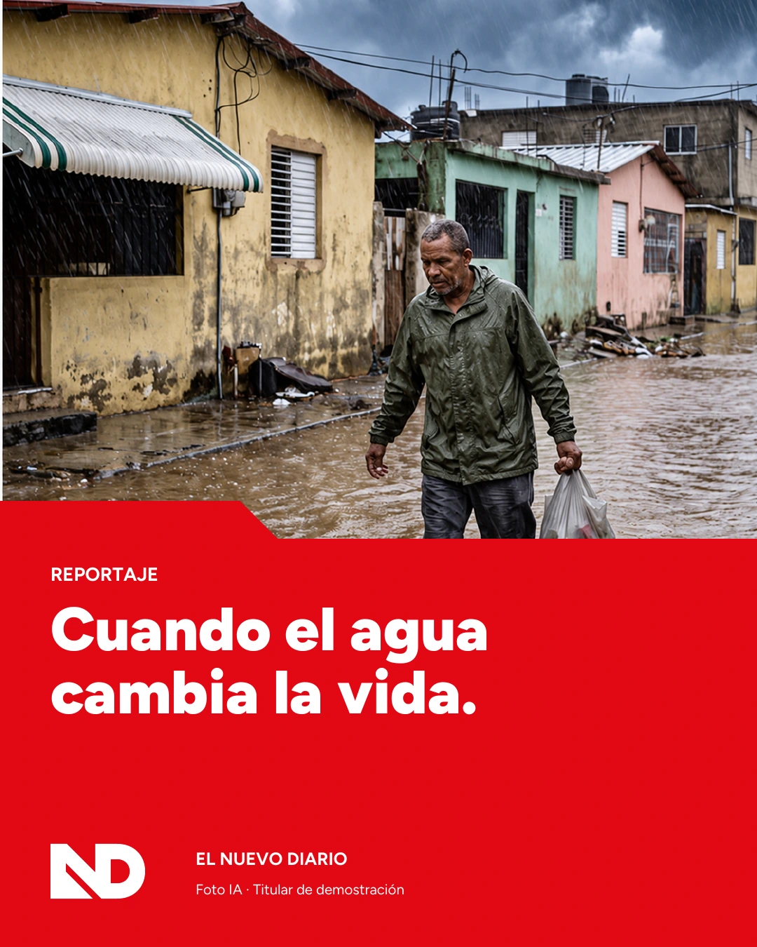 El Nuevo Diario — Reportaje · propuesta de formato; fotografía IA y titular de demostración.