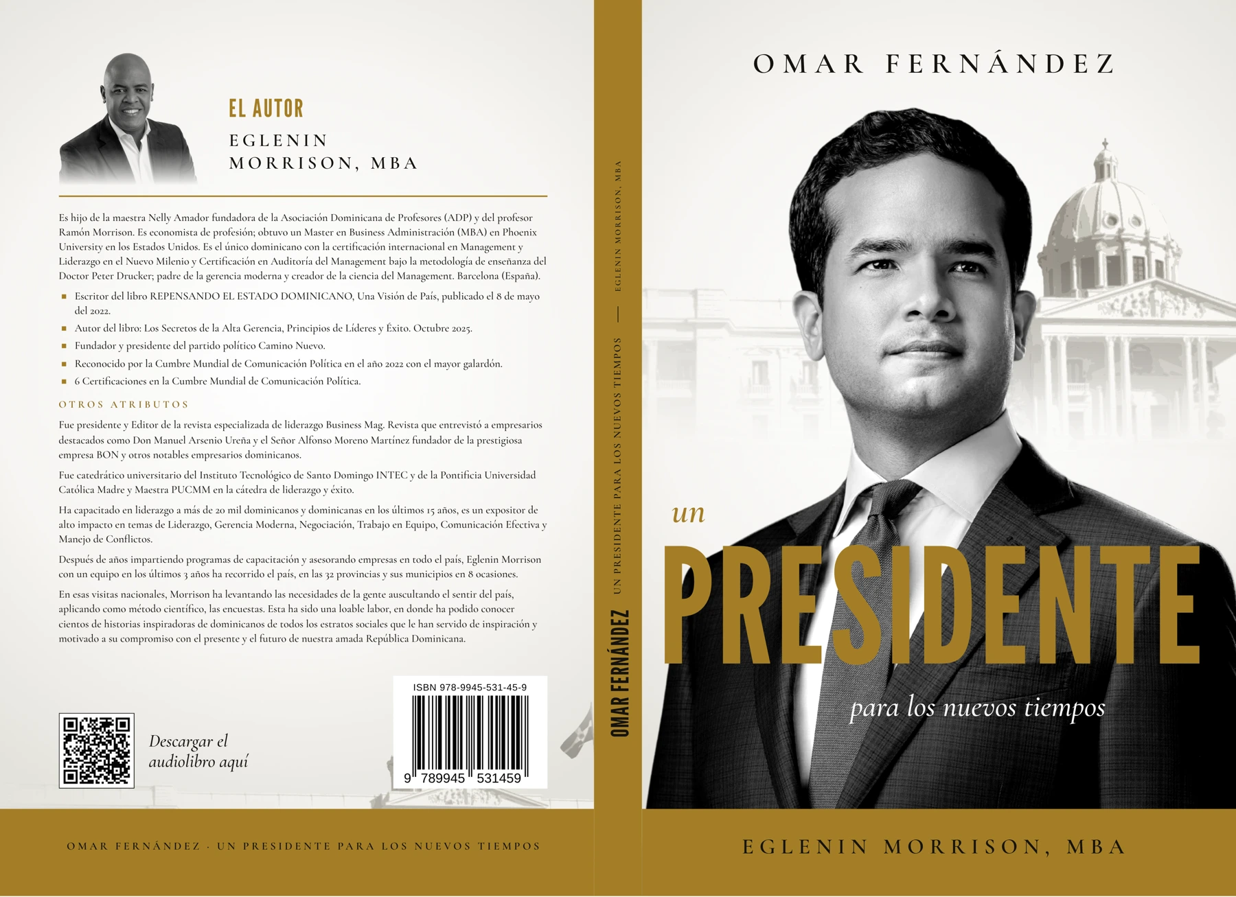Omar Fernández — Cubierta completa · Contraportada, lomo y portada