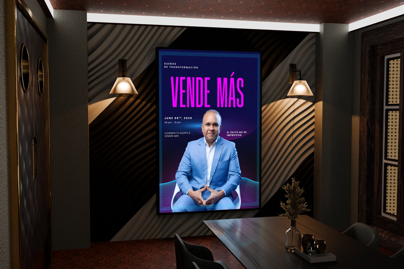 Sueros de Transformación — Afiche de comunicación · visualización de diseño