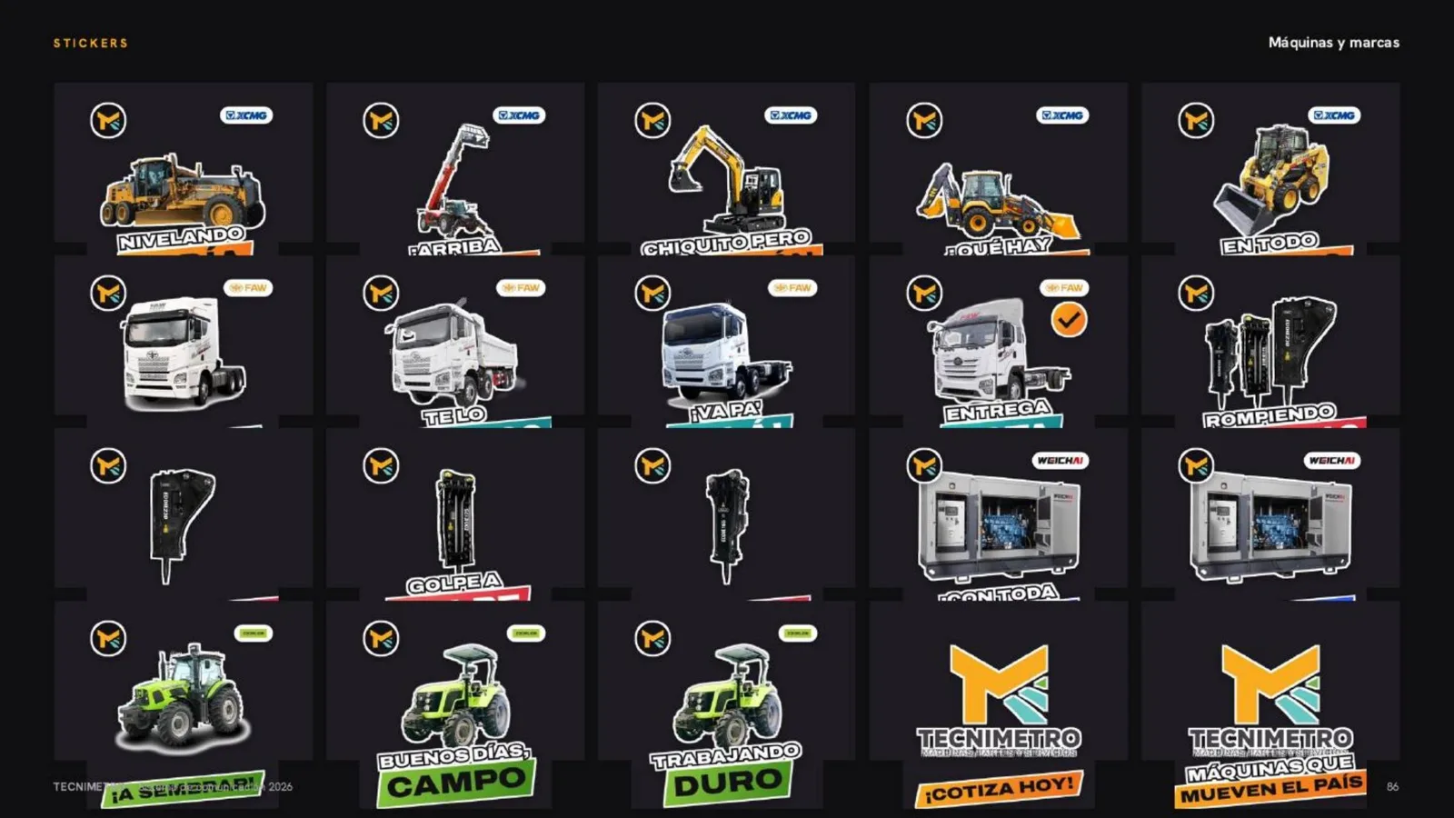 Tecnimetro — Stickers · marcas
