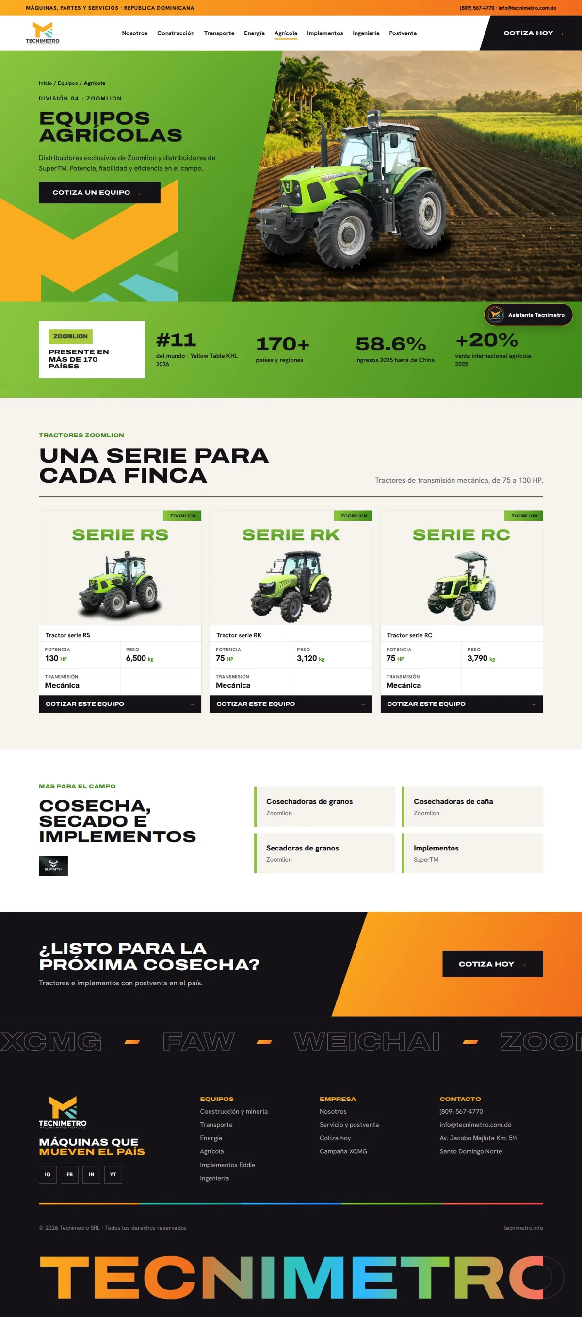 Tecnimetro — Agrícola · Zoomlion