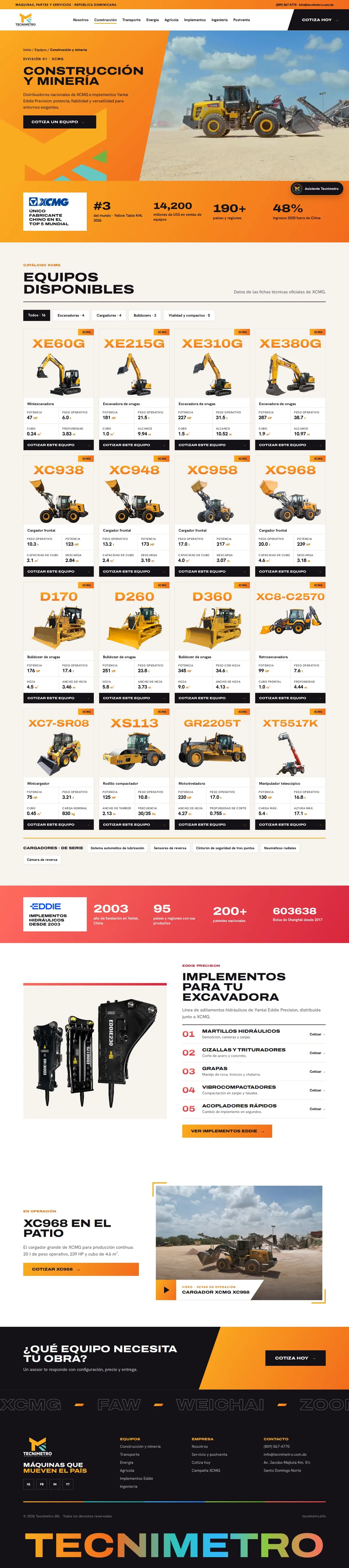 Tecnimetro — Construcción y minería · XCMG