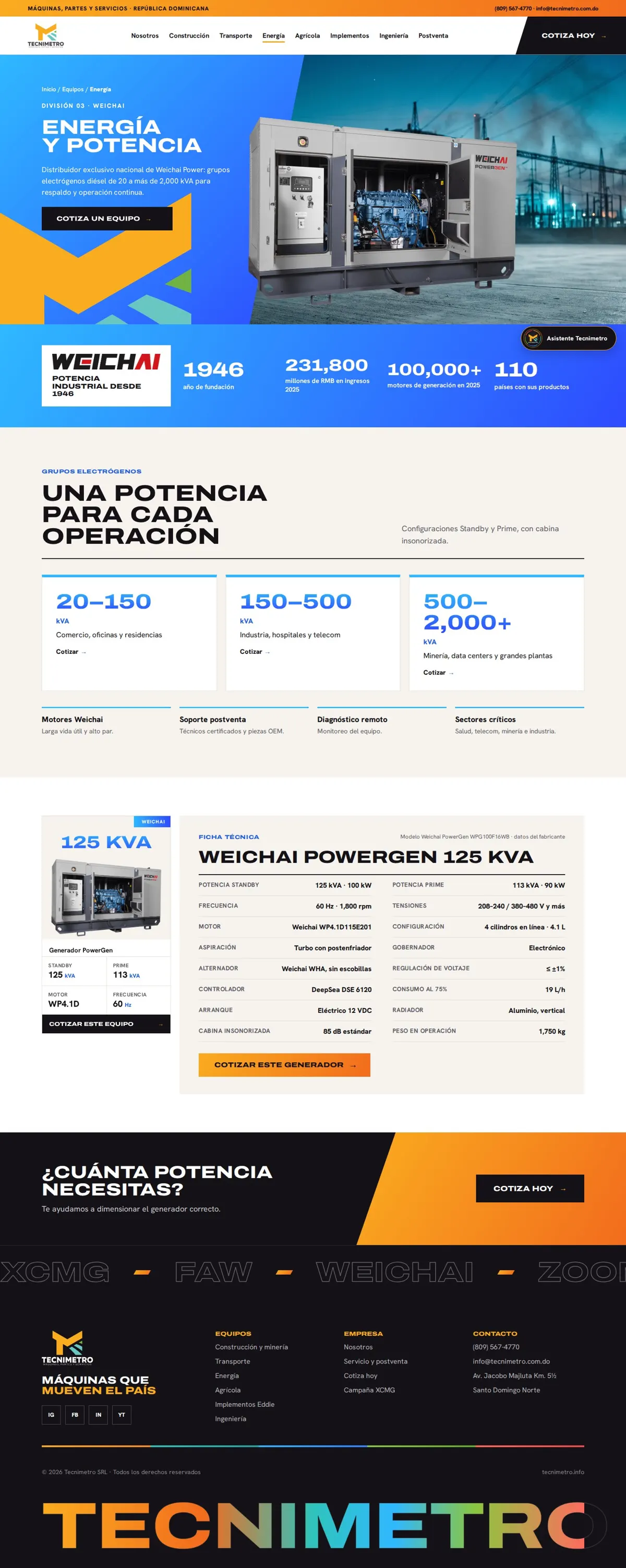 Tecnimetro — Energía · Weichai