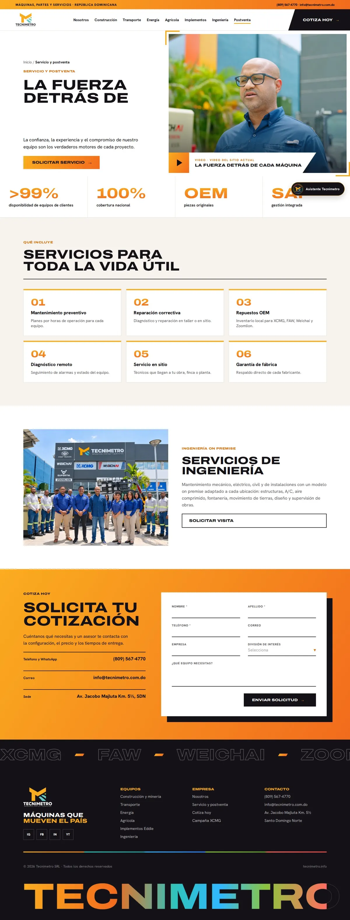 Tecnimetro — Postventa
