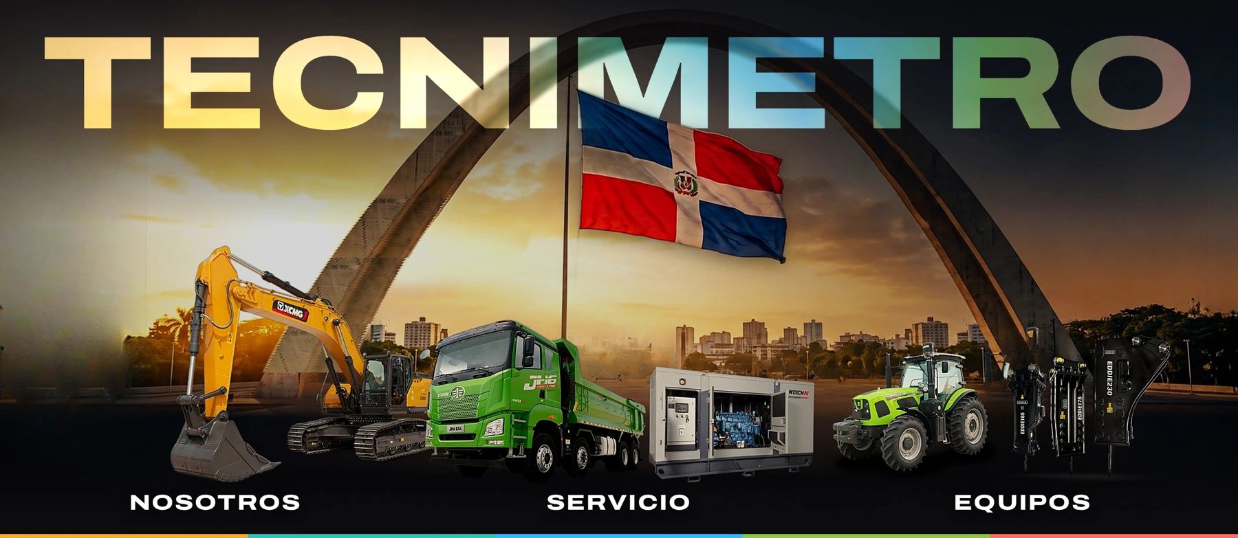 Tecnimetro — Carruseles fijados · Nosotros, Servicio, Equipos