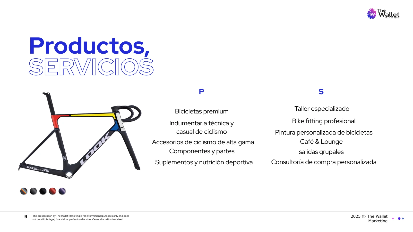 Tourmalet — Productos y servicios